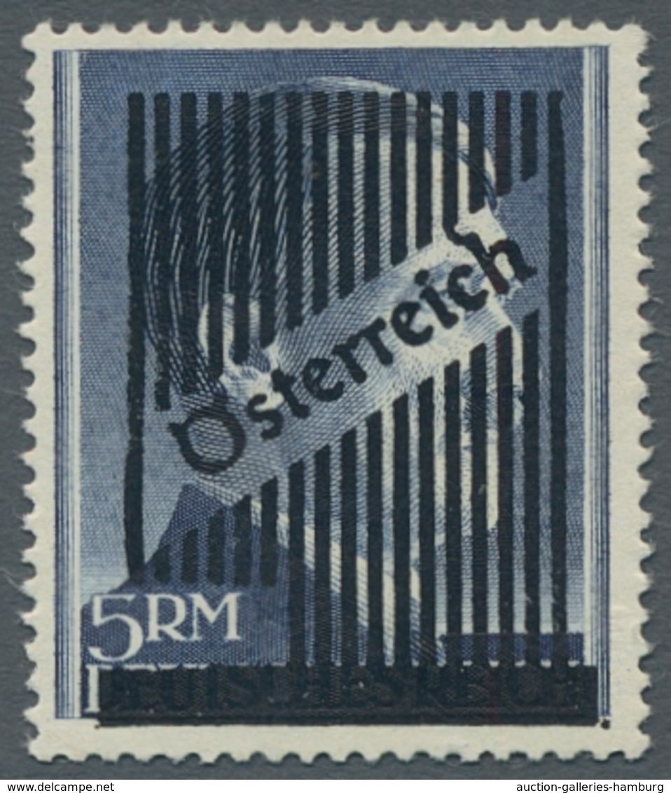 Österreich: 1945, "2 Bis 5 Mk. Aufdruck Mit PLF Langes H Und Zusätzlich Gitterstab Angesetzt", Postf - Covers & Documents