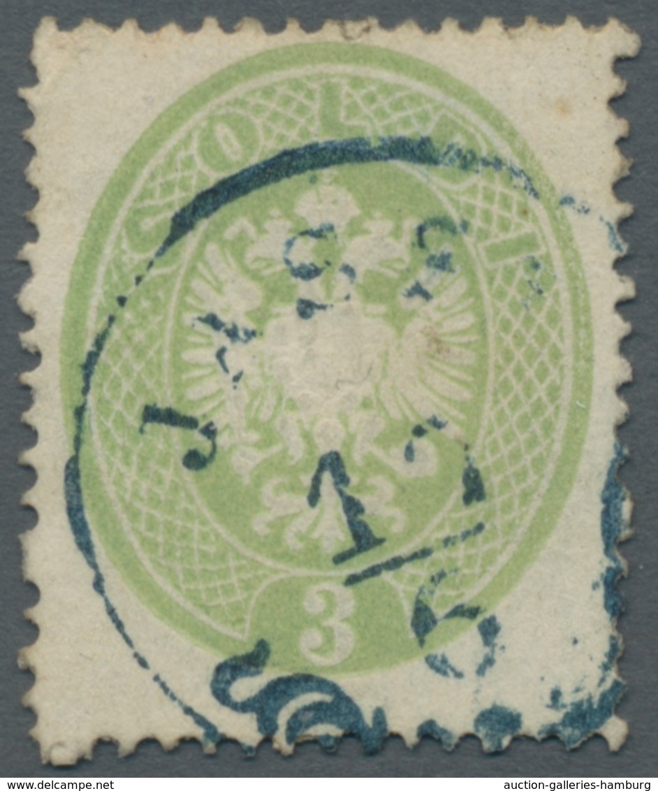 Österreichische Post in der Levante: 1863-64, VORLÄUFER - Wappenausgaben von Lombardei-Venetien mit