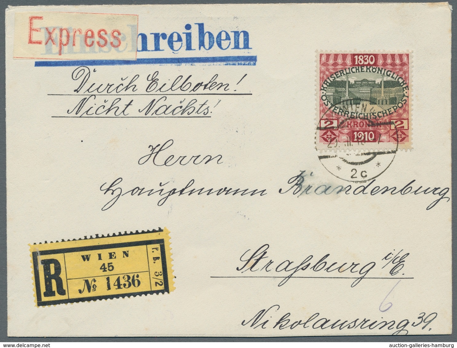 Österreich - Verwendung In Liechtenstein: 1910, 80.Geburtstag, 60 Heller Bis 5 Kronen Je Als Ef. Auf - Other & Unclassified