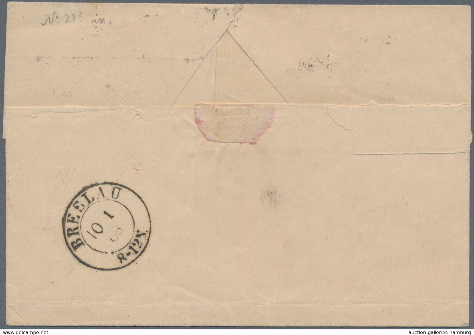 Polen - Russische Periode: 1868, Folded Letter Sheet Franked With Russian 10 Kop Coat Of Arms Withou - Otros & Sin Clasificación