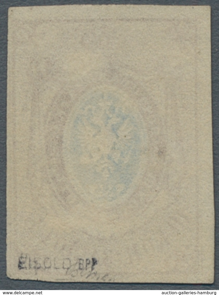 Russland: 1857, "10 Cop. Coat Of Arms", Value Fresh In Colour, Upper Right Minimal Margin Line Cut, - Nuevos