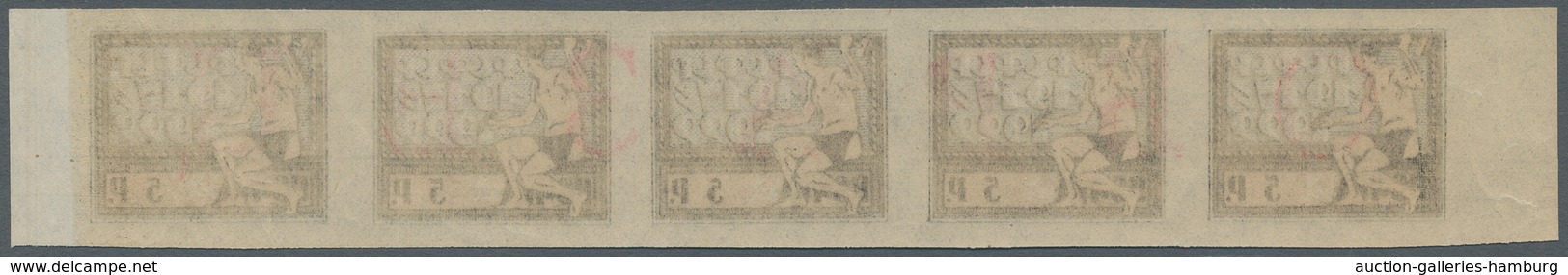 Russland: 1922, "5, 10 And 27 Rbl. 5th Anniversary Of The October Revolution With Overprint SPECIMEN - Nuevos