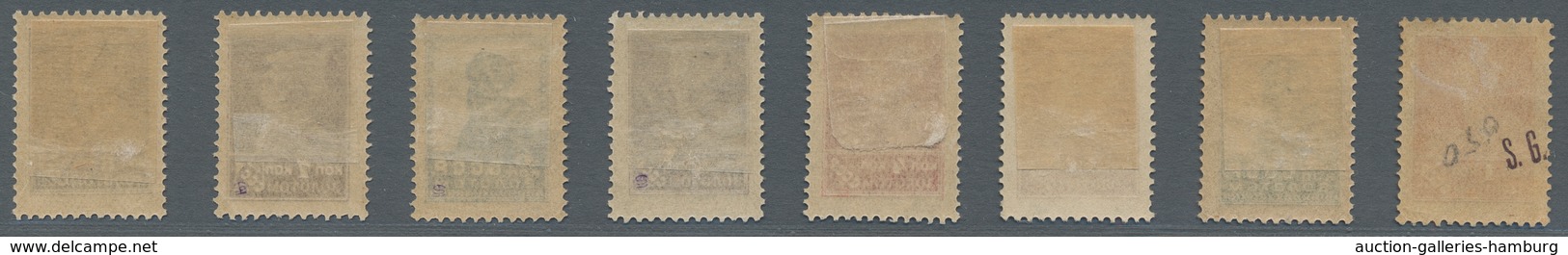 Sowjetunion: 1924, "definitives", mint hinged set or the two maximum values to 3 and 5 rbl. mint nev