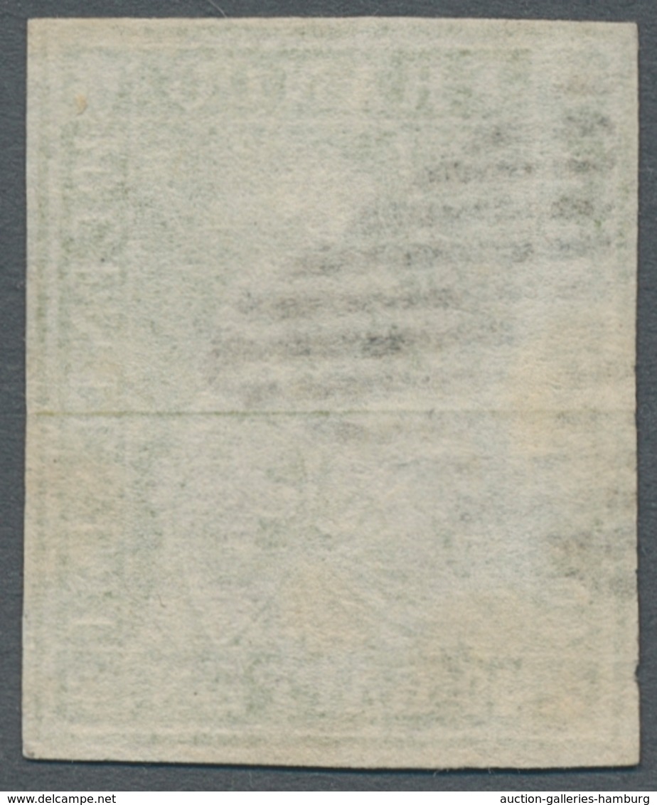 Schweiz: 1854, "40 Rp. Blassgelbgrün, 1. Auflage", Farbfrischer Wert Mit Alsseits Vollen/breiten Rän - Usados