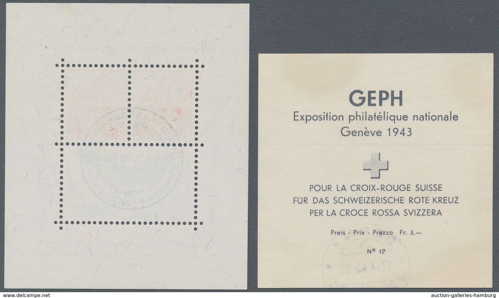 Schweiz: 1938-1960, Blocks Mit Sauberer Stempelung, Mi. 322,00 - Usados