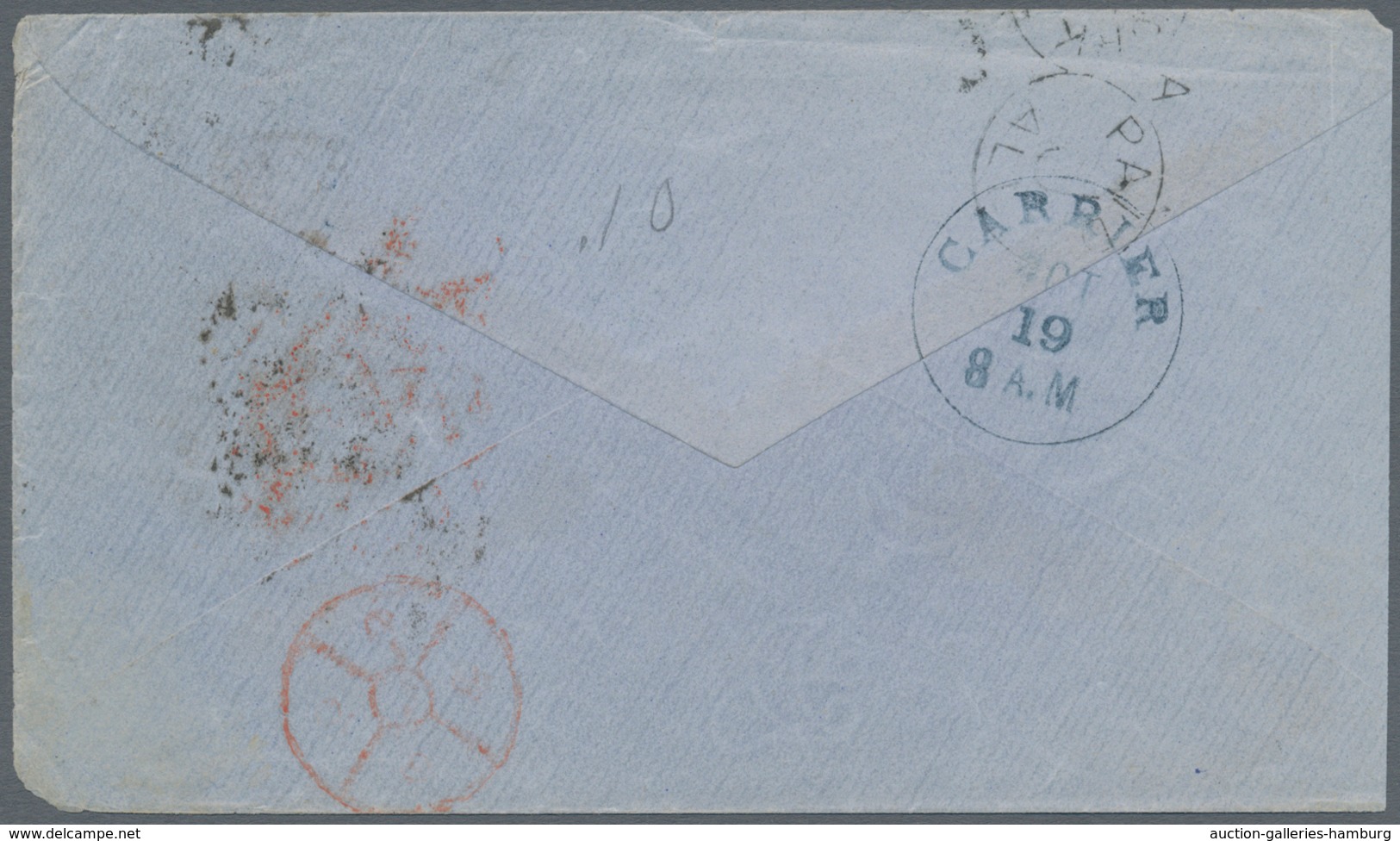 Türkei - Stempel: 1879, TURKEY - 50 Paras Envelope From Aleppo (SYRIA) To Philadelphia, USA, 1879 - - Otros & Sin Clasificación