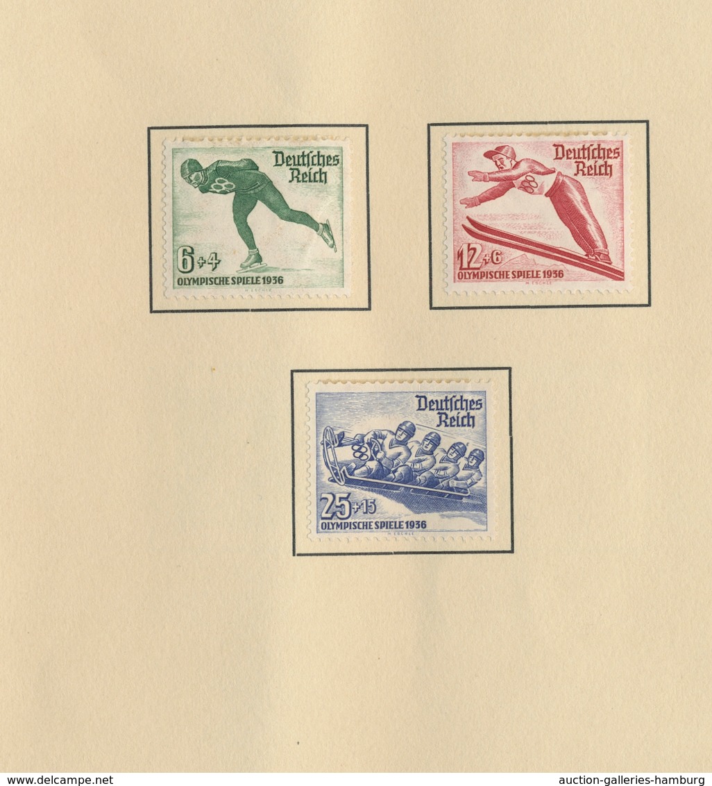 Thematik: Olympische Spiele / Olympic Games: 1936, Offizielles Geschenkheft Mit Kordellbindung Der D - Other & Unclassified