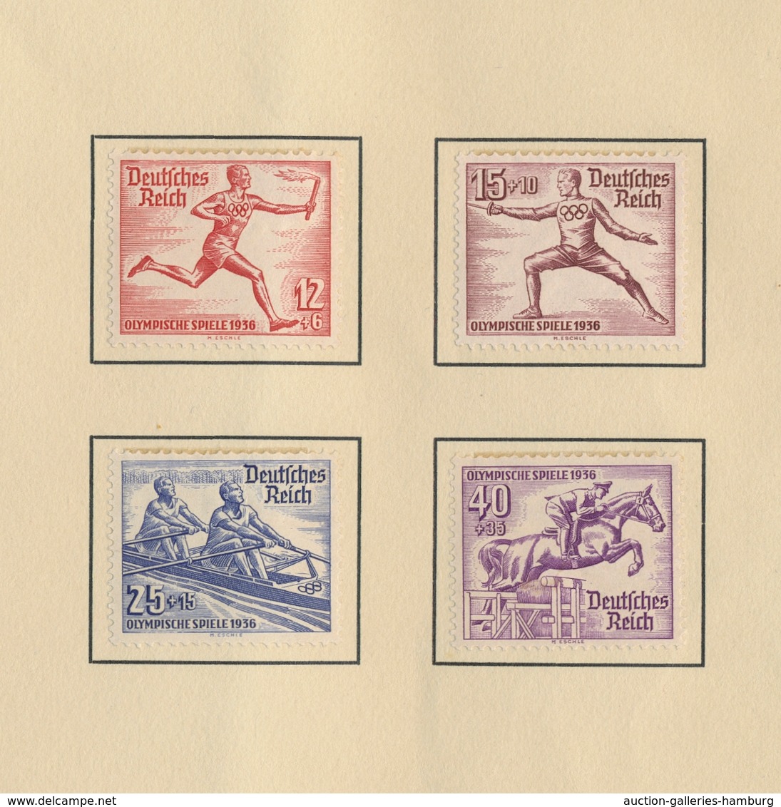 Thematik: Olympische Spiele / Olympic Games: 1936, Offizielles Geschenkheft Mit Kordellbindung Der D - Other & Unclassified