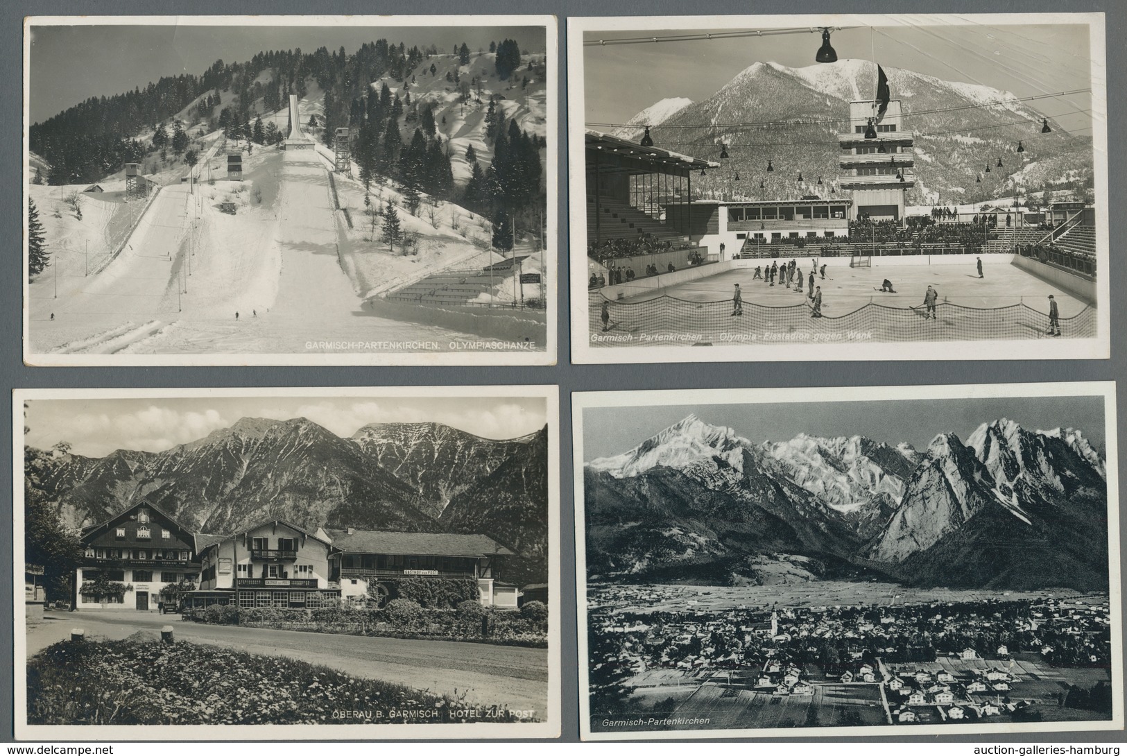 Thematik: Olympische Spiele / Olympic Games: 1936 - Garmisch-Partenkirchen, Neun S/w-AK In Sehr Gute - Otros & Sin Clasificación