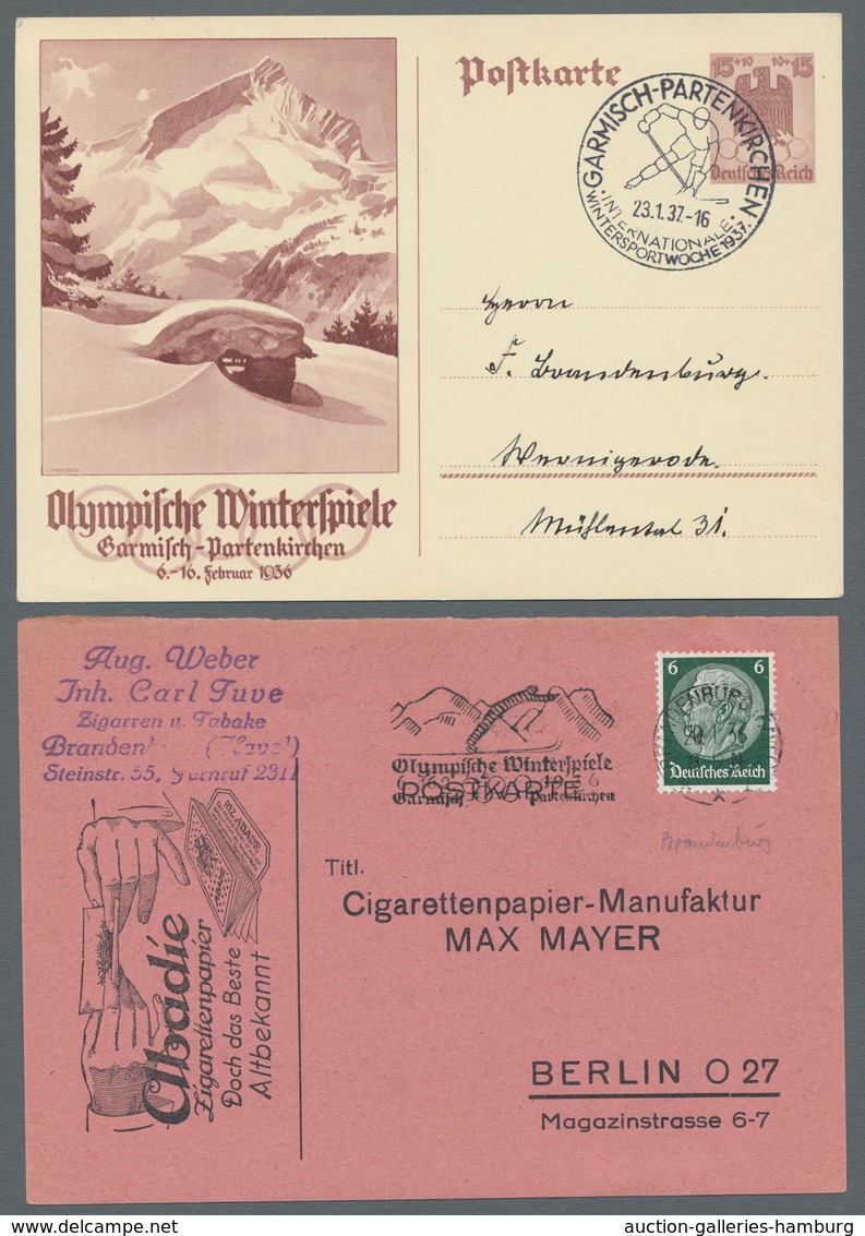 Thematik: Olympische Spiele / Olympic Games: 1936, Garmisch-Partenkirchen, Zusammenstellung Der Sond - Other & Unclassified