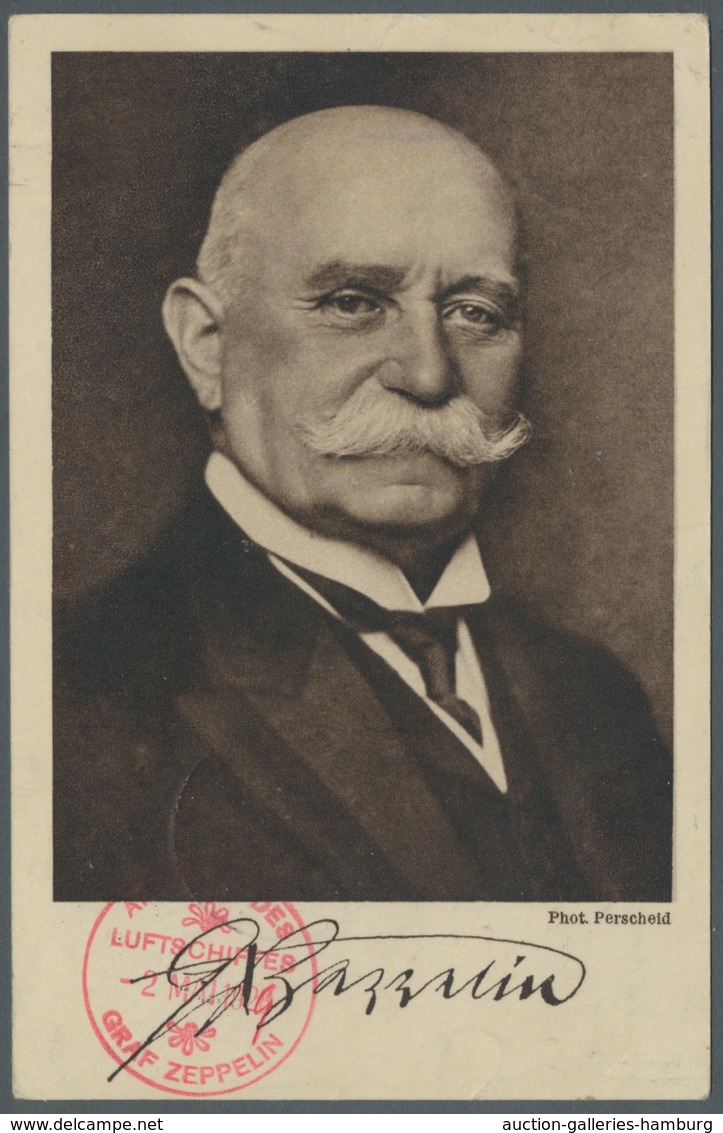 Zeppelinpost Deutschland: 1928, 8 Pf Ebert Grün Als Ef. Auf Lp-Karte Der Zeppelin-Eckener-Spende, Ge - Correo Aéreo & Zeppelin