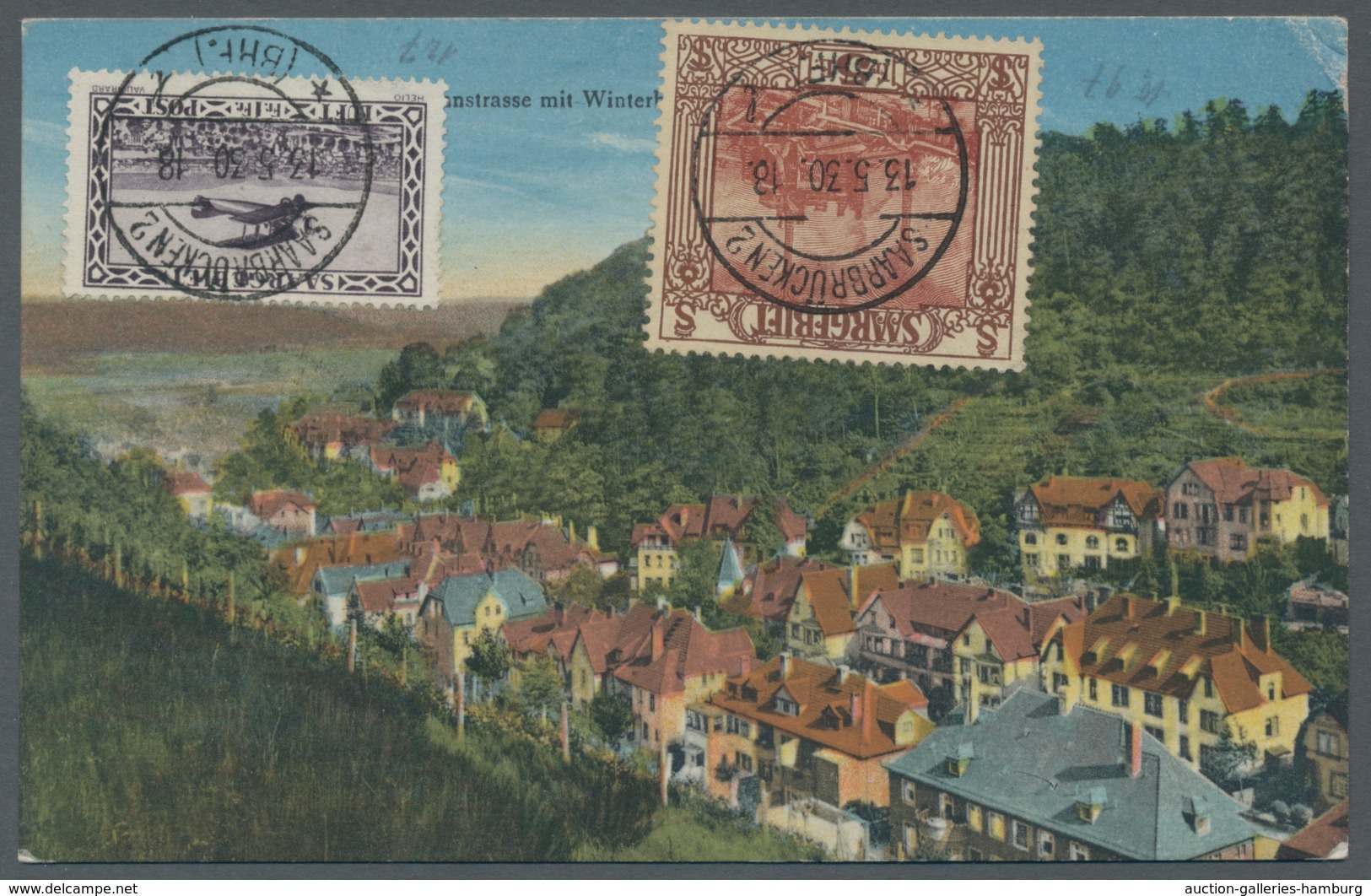 Zeppelinpost Deutschland: 1930, Südamerikafahrt Bis Pernamuco, Zuleitung SAARGEBIET, 2. Landung, Kar - Correo Aéreo & Zeppelin