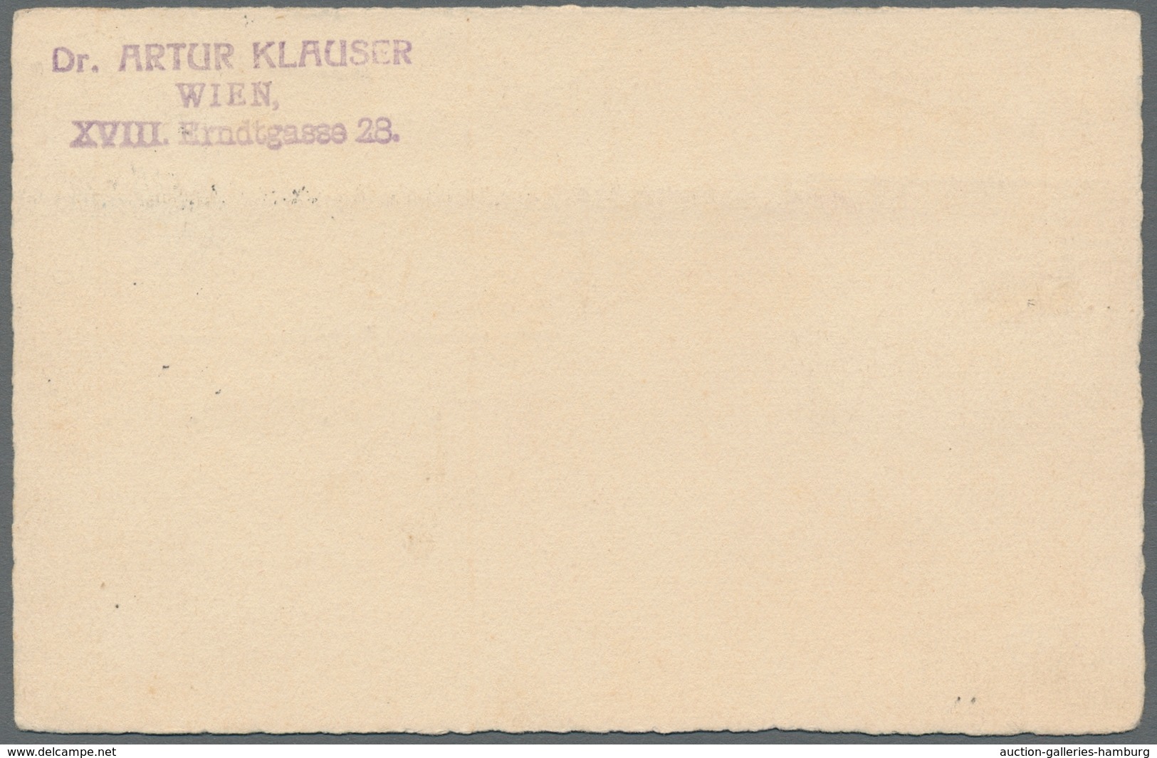 Katapult- / Schleuderflugpost: 1925, 1 S. Violettultramarin, Auf Blanko-Flugpostkarte Von Wien 29.V. - Airmail & Zeppelin