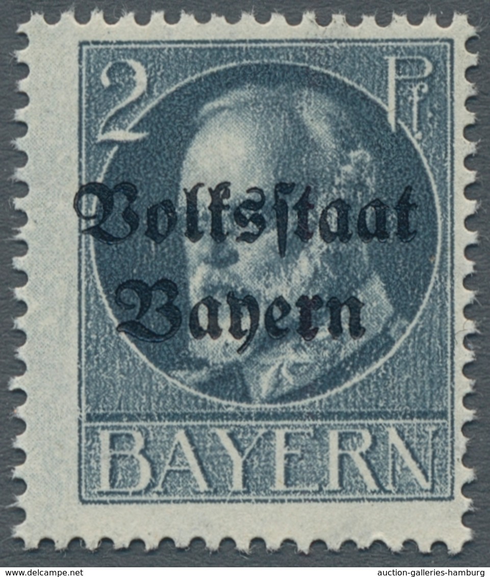 Bayern - Marken Und Briefe: 1919, Ludwig 2 Pf Grau, (Ur.Nr.110 U.111), Die Beiden Nicht Ausgegebenen - Otros & Sin Clasificación