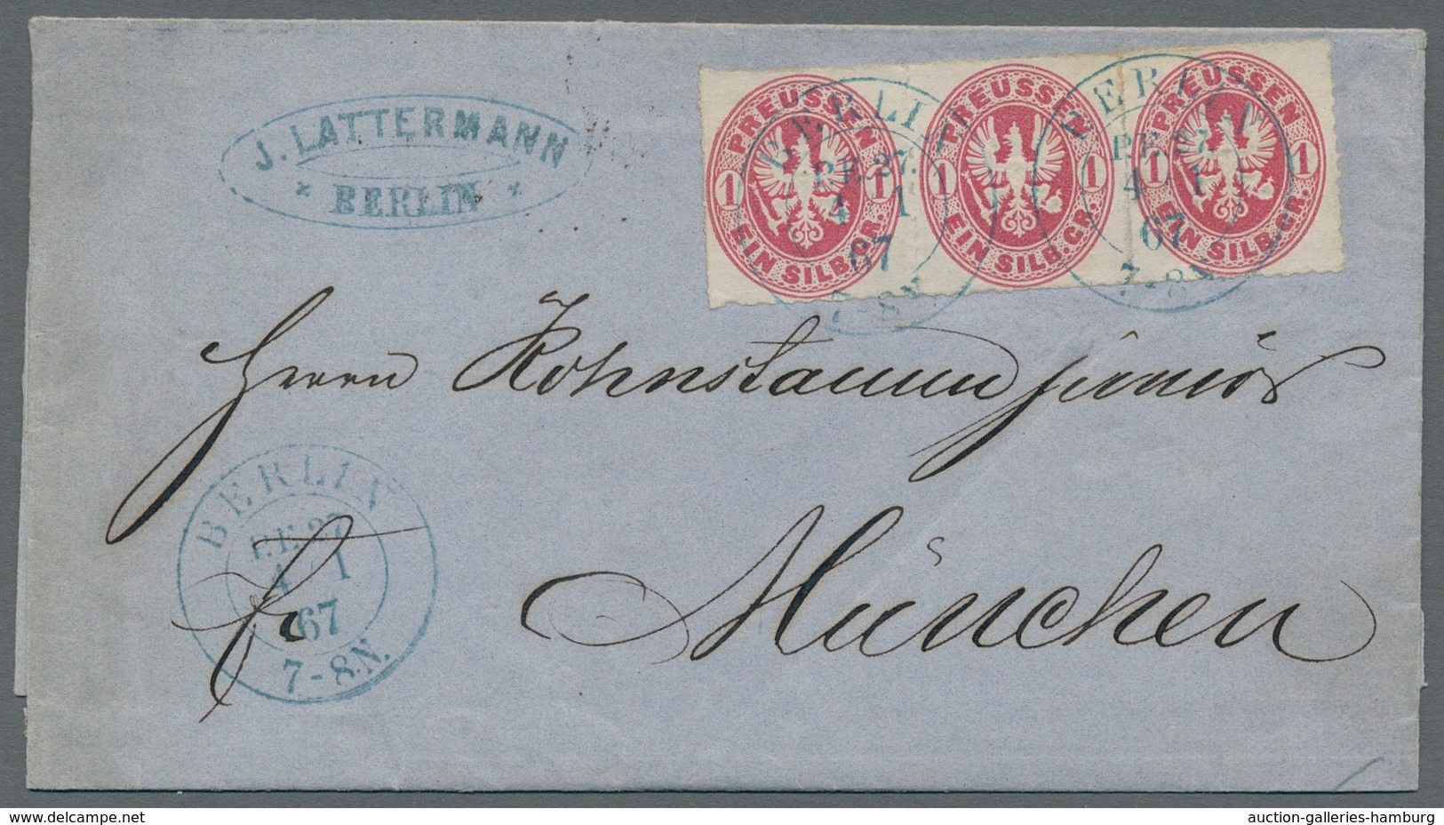 Bayern - Ganzsachen: 1872 Posten von 31 Briefen, Karten, Ganzsachen verschiedener Gebiete (Bayern, P