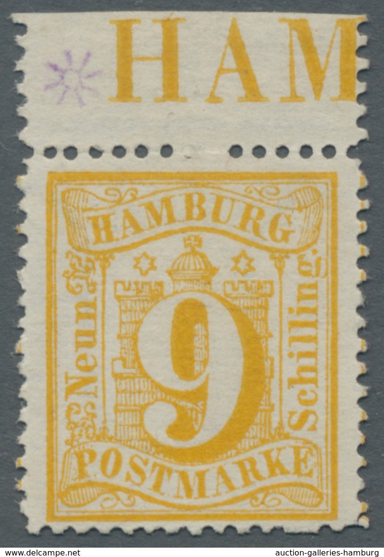 Hamburg - Marken Und Briefe: 1859/66, Kleine Partie Von 10 Werten, Gestempelt U. Ohne Gummi, Dabei N - Hambourg