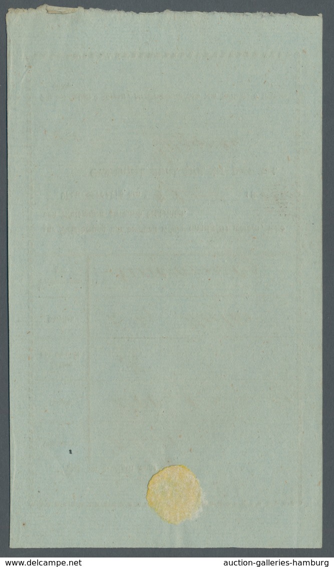Mecklenburg-Strelitz - Vorphilatelie: 1833, Postaufgabeschein Für Einen Brief Von Neustrelitz Nach N - Precursores
