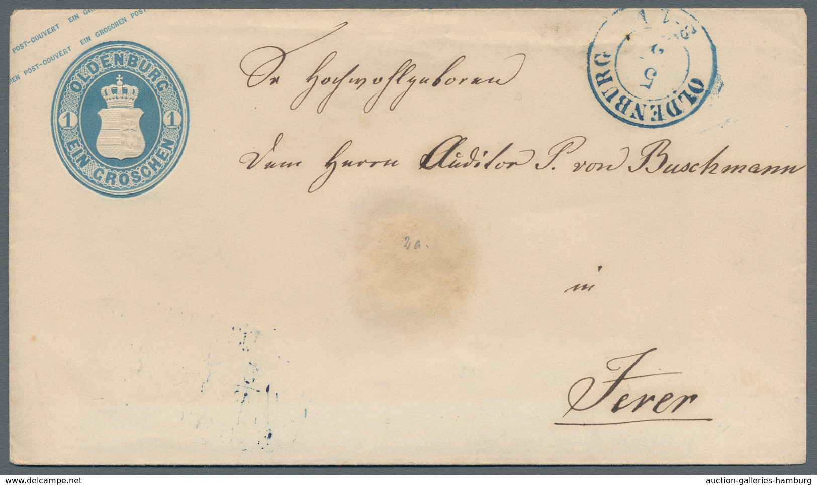 Oldenburg - Ganzsachen: 1861; Die Vier Ganzsachenumschläge Von 1/2- Bis 3 Groschen Mit Wertstempel L - Oldenbourg