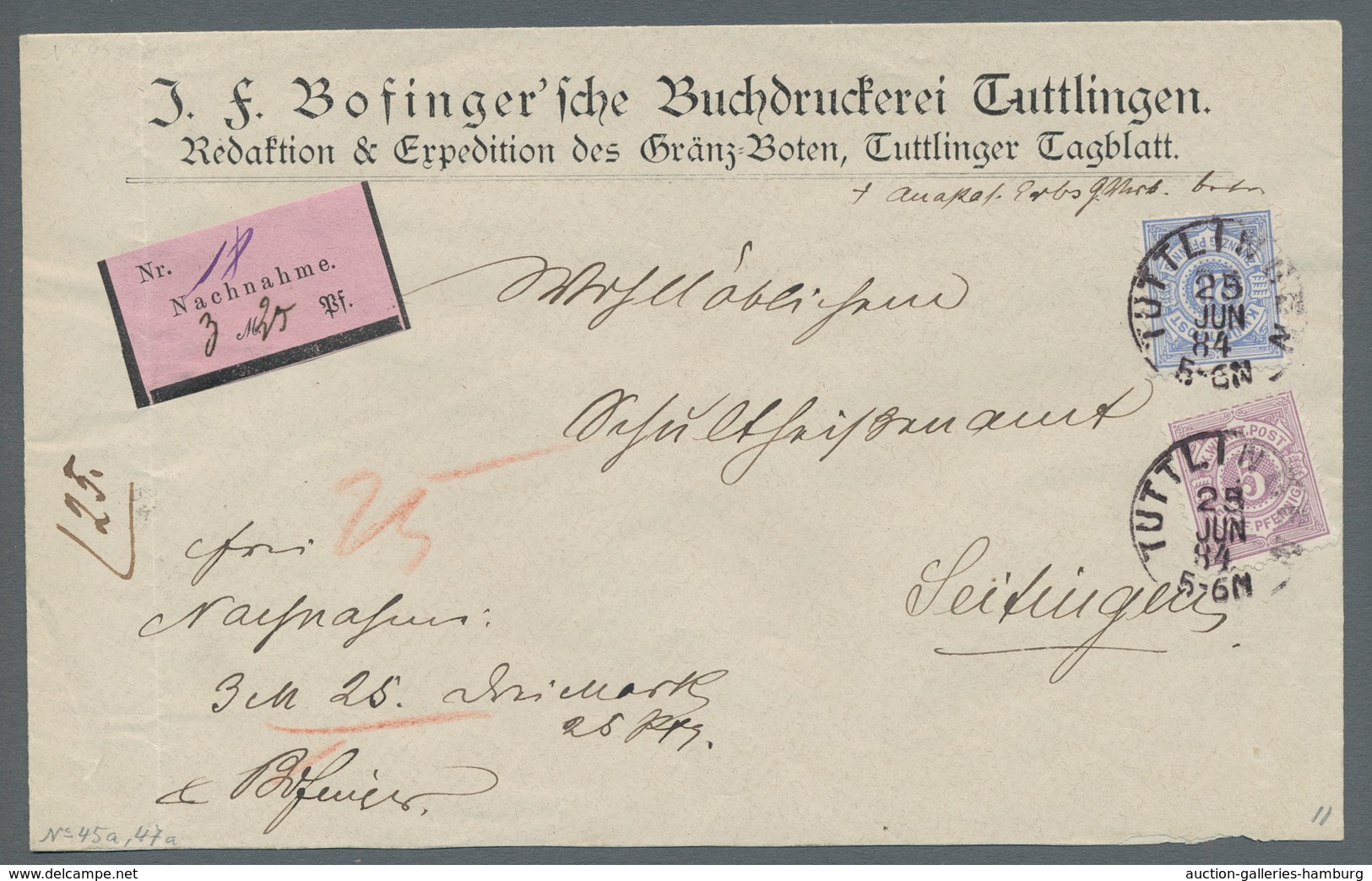 Württemberg - Marken und Briefe: 1851, 31 Briefe, Ganzsachen, "Gruß aus Ulm" Karte, dabei Einschreib