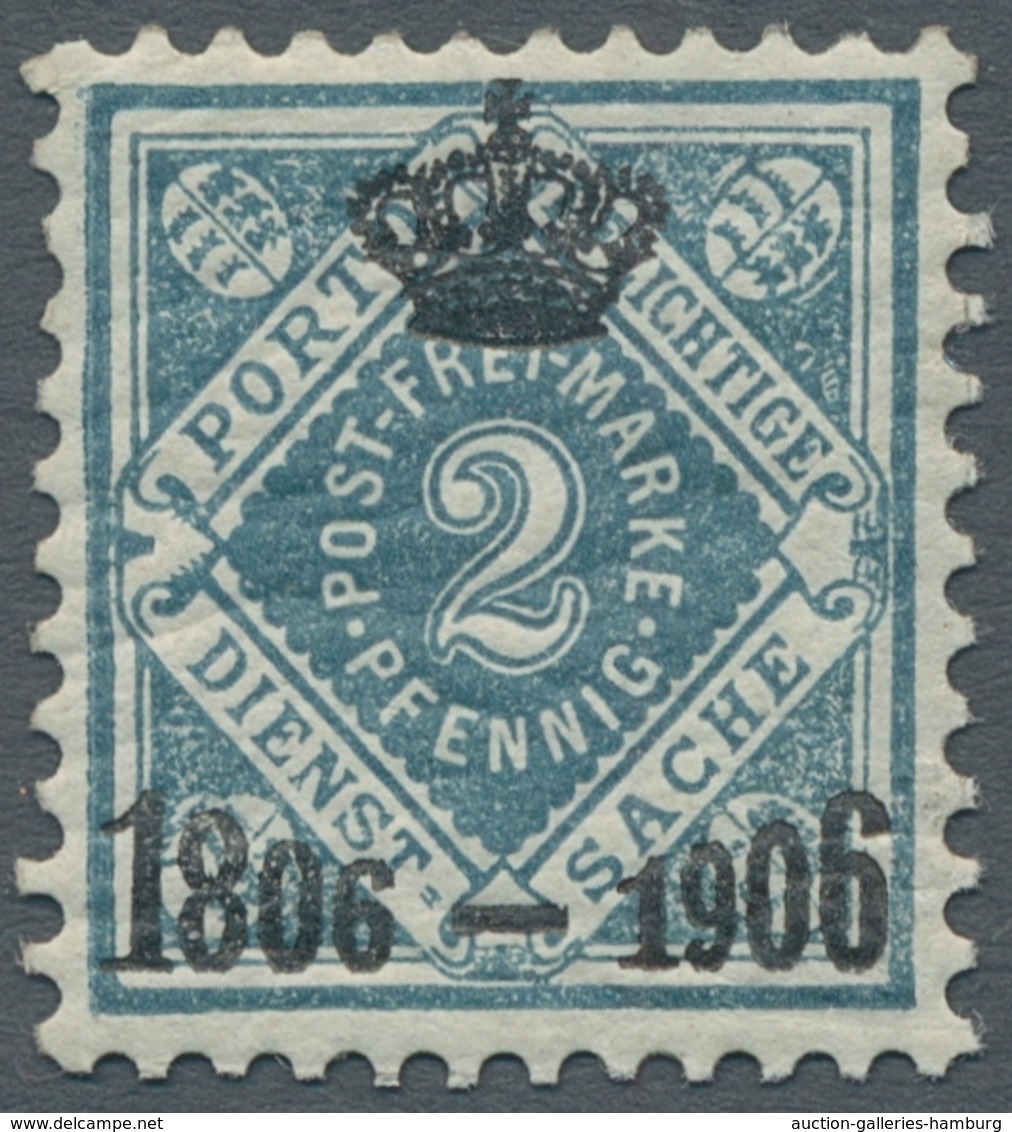 Württemberg - Marken Und Briefe: 1906, "100 Jahre Königreich", Postfrischer Satz In Tadelloser Erhal - Otros & Sin Clasificación