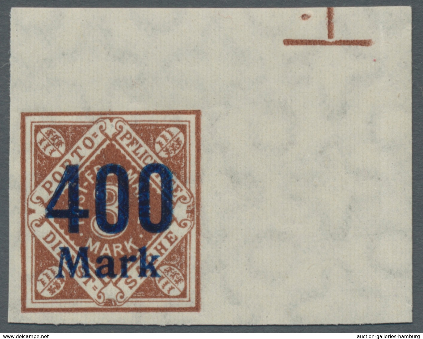 Württemberg - Marken Und Briefe: 1922/23, Dienstmarken Mit Aufdruck Ungezähnt, 11 U. 13 Werte Komple - Otros & Sin Clasificación