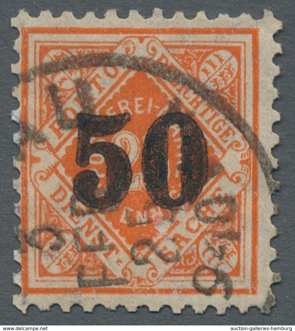 Württemberg - Marken Und Briefe: 1923, 50 A. 25 Pf. Orange, Rentenpfennig, Sauber Gestempelt Tiefstg - Other & Unclassified