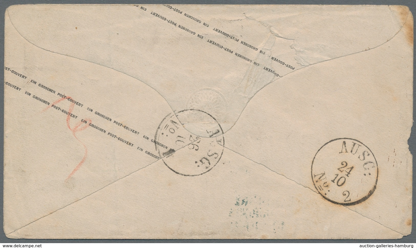 Norddeutscher Bund - Marken und Briefe: 1868, 18 Briefe mit besseren Stempeln wie NORDERNEY, Hufeise