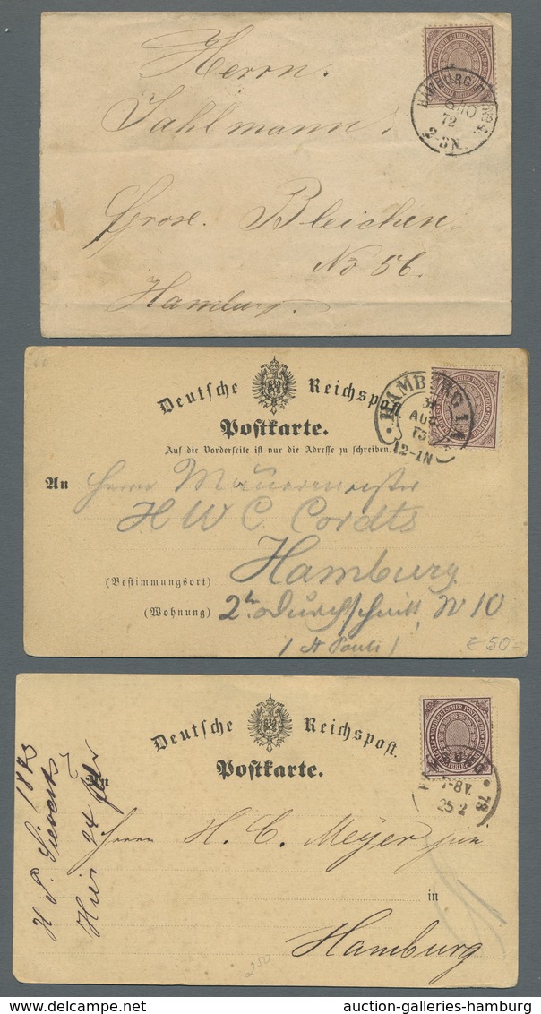 Norddeutscher Bund - Marken Und Briefe: 1868/1869 Stadtpostmarke Nr. 12 (2 Mal) Und Nr. 24 (12 Mal) - Altri & Non Classificati