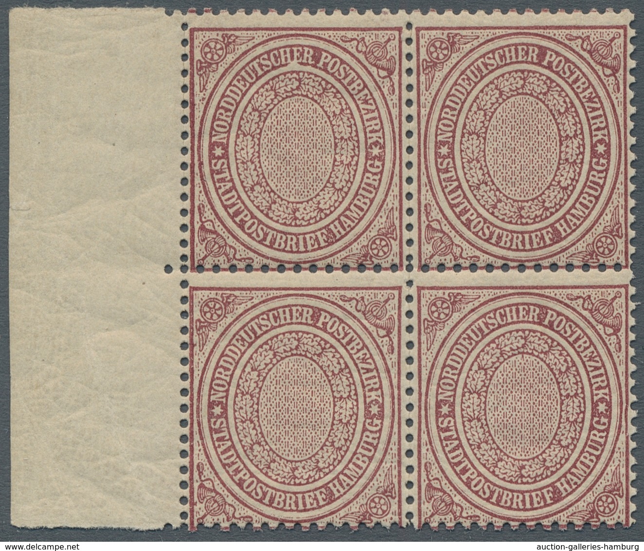 Norddeutscher Bund - Marken Und Briefe: 1869, 1/2 Sch, Beide Plattenfehler, Sauber Farb-u. Postfrisc - Otros & Sin Clasificación