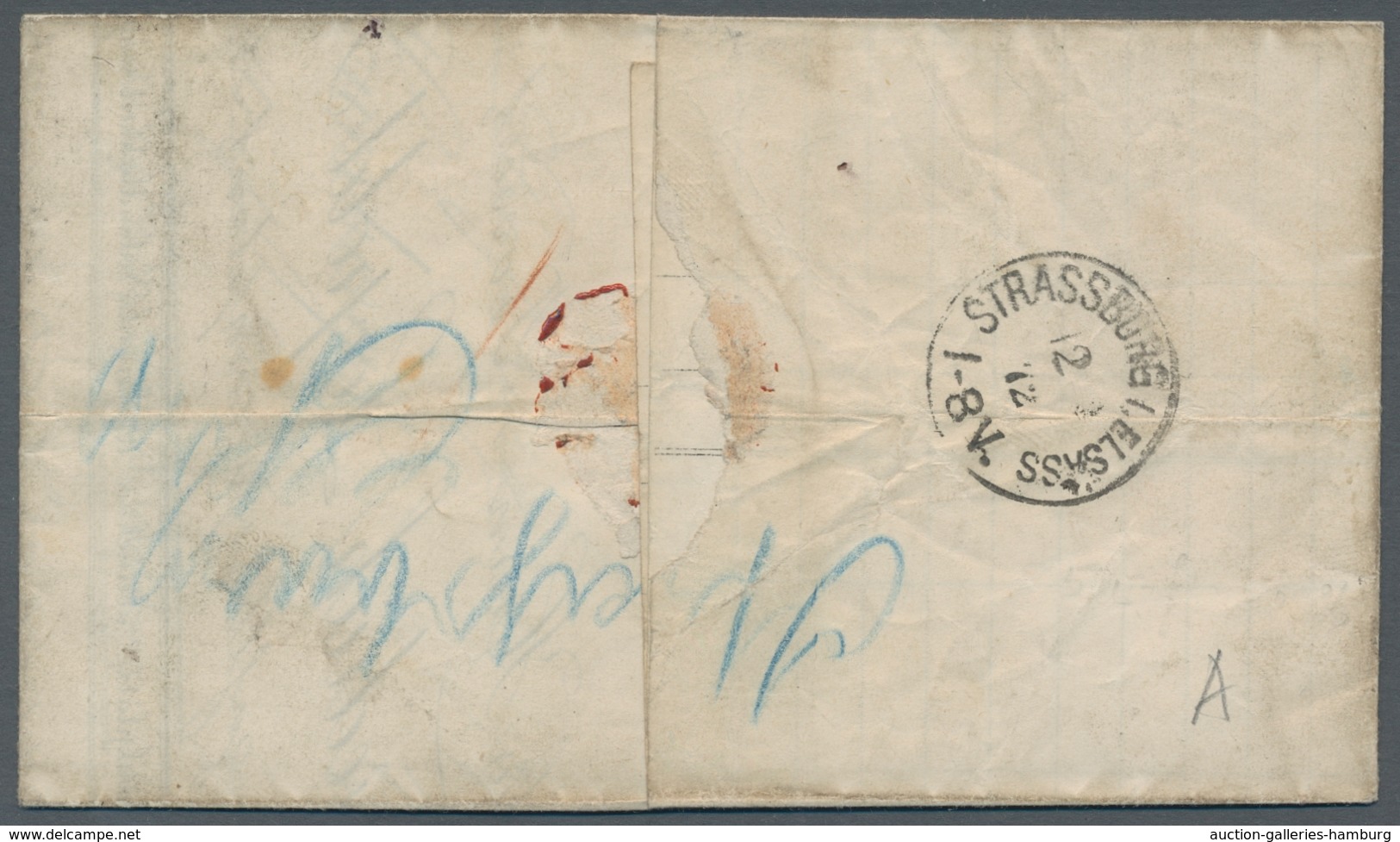 Deutsches Reich - Brustschild: 1872; Ein Senkrechtes Paar Der 10 Groschen-Innendienstmarke Zusammen - Covers & Documents