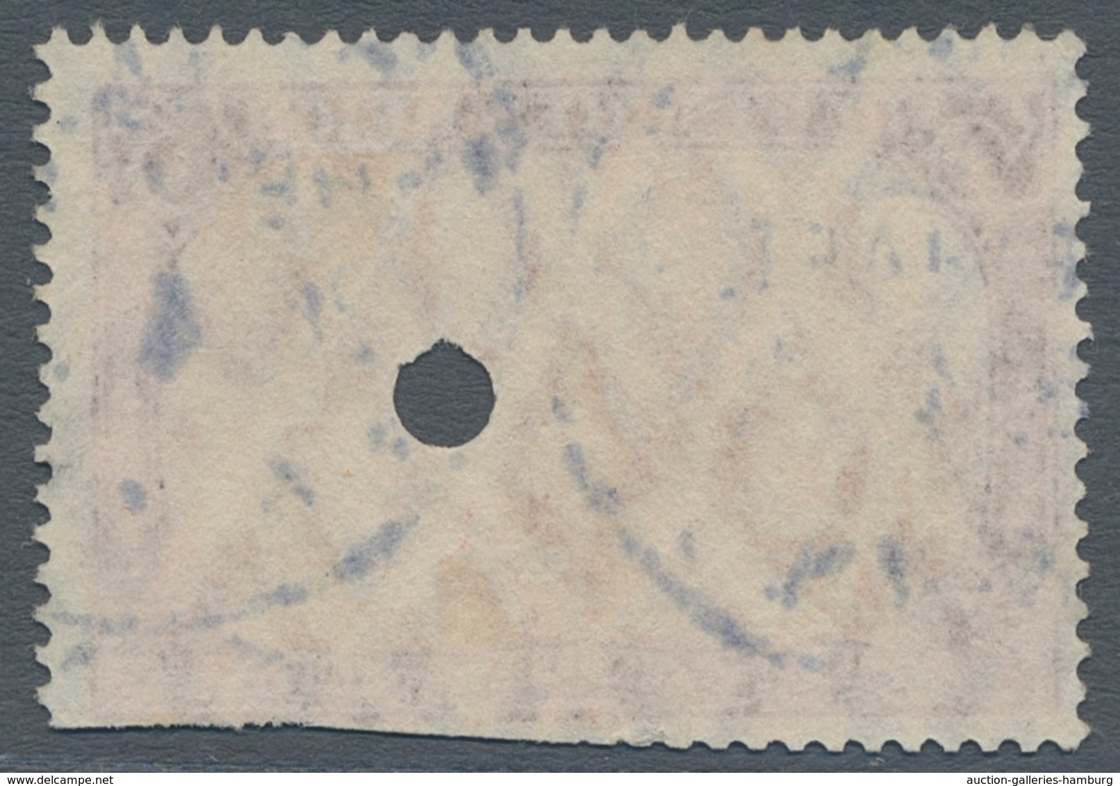 Deutsches Reich - Germania: 1905, Germania 5 Mark Ministerdruck, Rahmen Dunkelgelbocker Quarzend, Sa - Unused Stamps