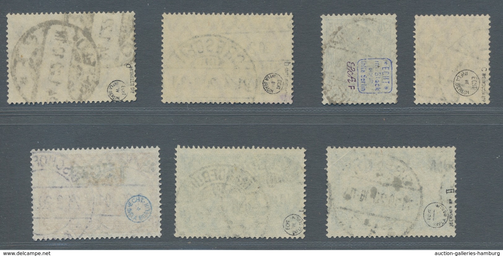 Deutsches Reich - Germania: 1919, 35 Und 75 Pfg Germania Sowie Freimarken Mit Und Ohne Aufdrucke, Kl - Unused Stamps