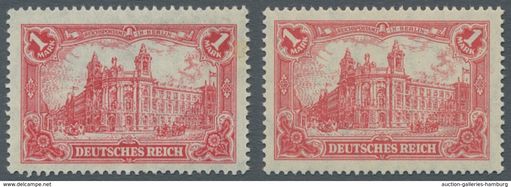 Deutsches Reich - Inflation: 1920, "1 Mk. Unter UV Bräunlichlila", Postfrischer Wert In Tadelloser E - Usati