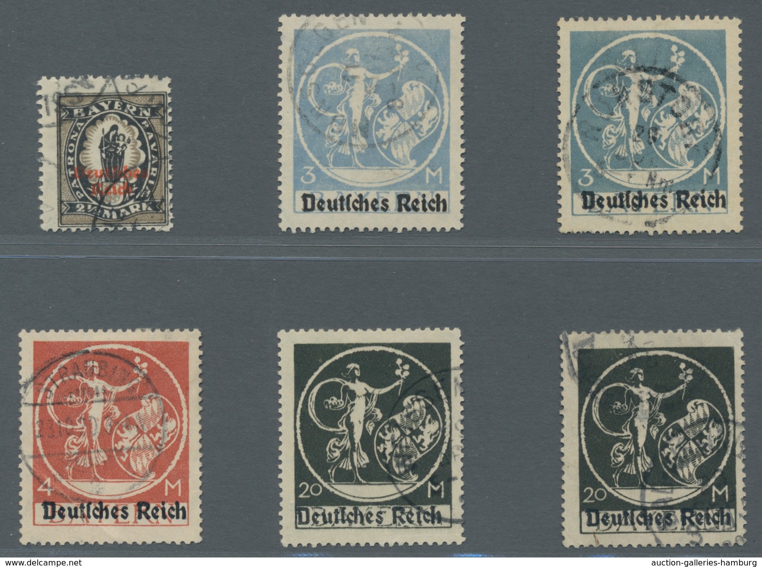 Deutsches Reich - Inflation: 1920, Hohe Werte Der Abschiedsserie, Als Type II U. 1x Der Steindruck, - Usados