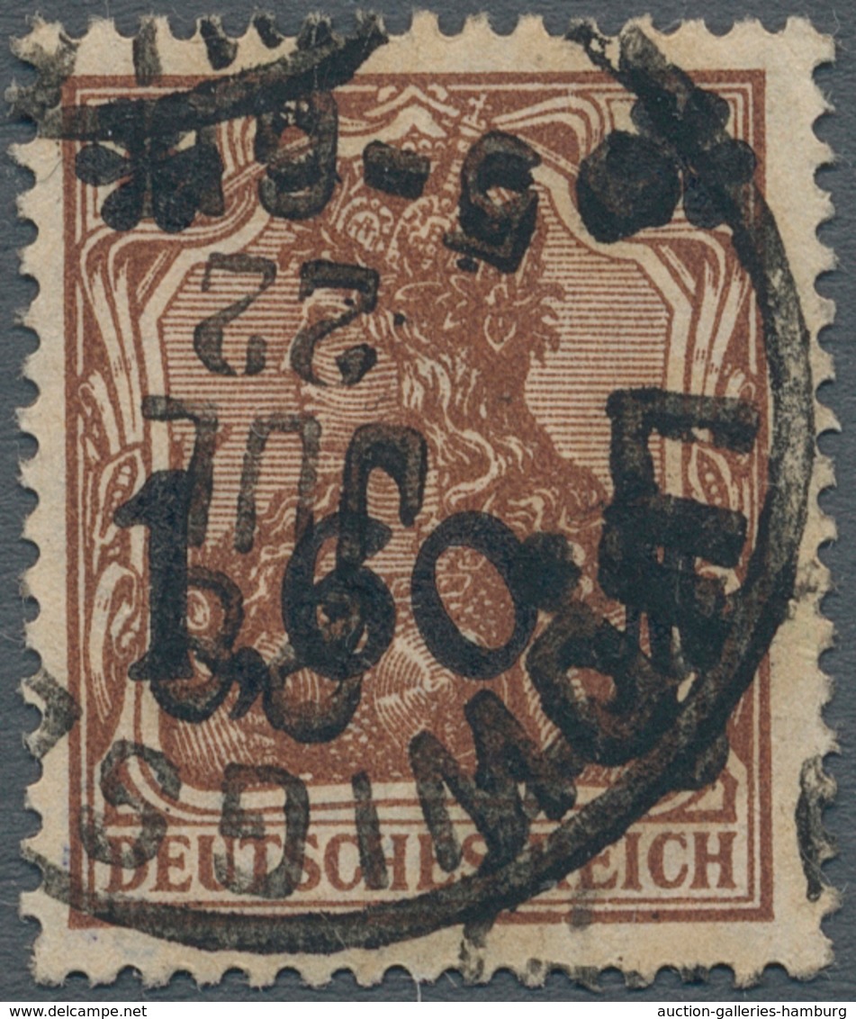 Deutsches Reich - Inflation: 1921, 1,60 M Orangebraun (Zwischenraum Zwischen Stern Und M 7,2 Mm) Sau - Used Stamps