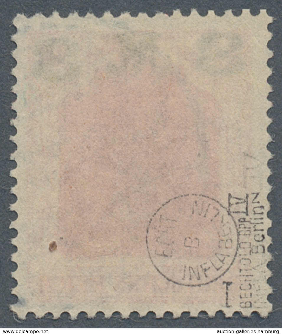 Deutsches Reich - Inflation: 1921, 3 M Auf 1 1/4 M Mit AUFDRUCK-ABART "re. 3 Tieferstehend", Sauber - Used Stamps