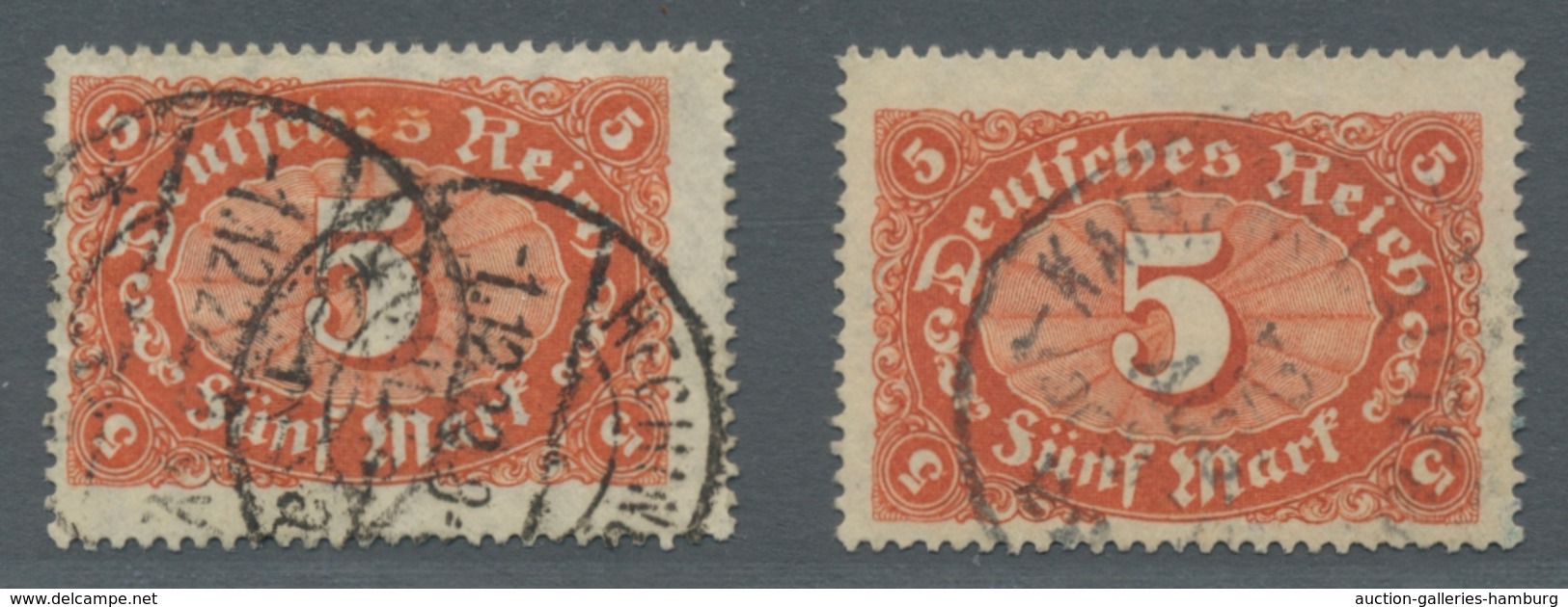 Deutsches Reich - Inflation: 1921, 5 M Rotorange, Farbfrisch U. Gut Gezähntes Einwandfreies Stück Ti - Used Stamps