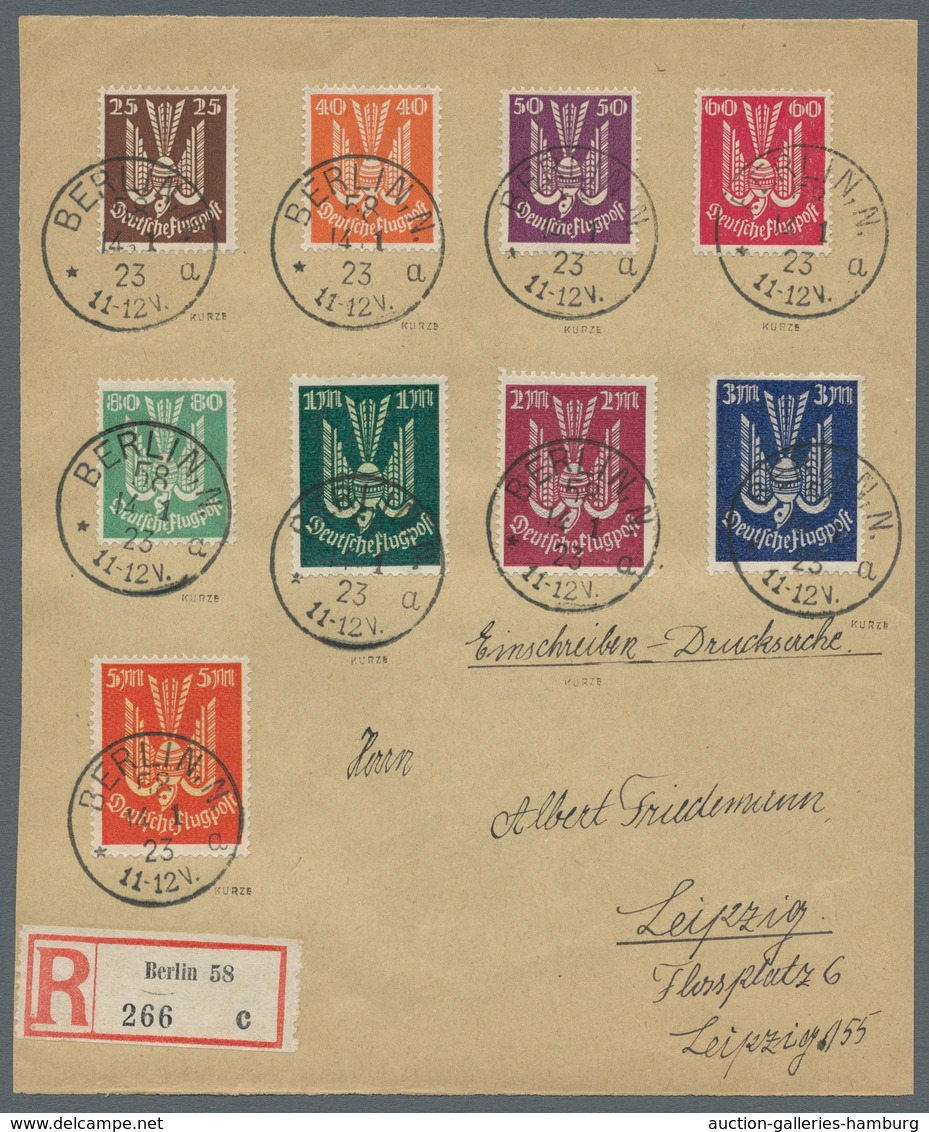 Deutsches Reich - Inflation: 1922, "Flugpostmarken Holztaube I", Luxusbriefstück Mi. 140,00 - Used Stamps