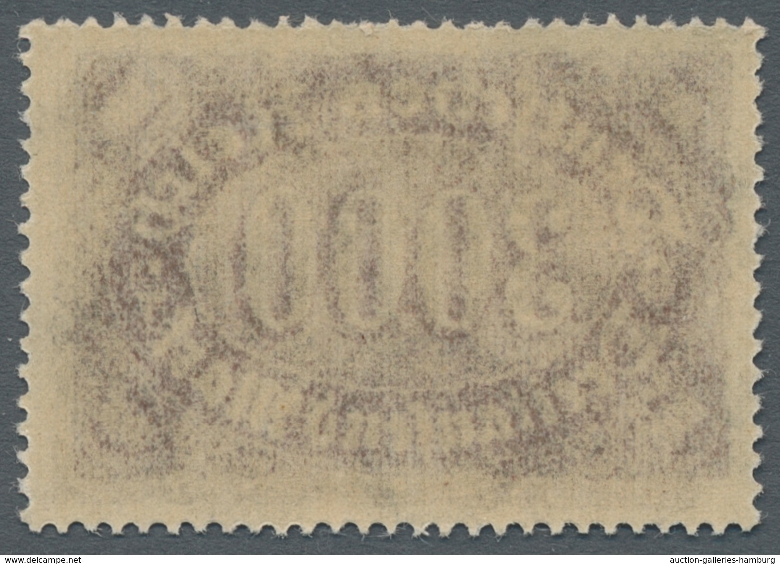 Deutsches Reich - Inflation: 1922, "3000 Mk. Queroffset Mit Doppeldruck", Postfrischer Wert In Guter - Usados