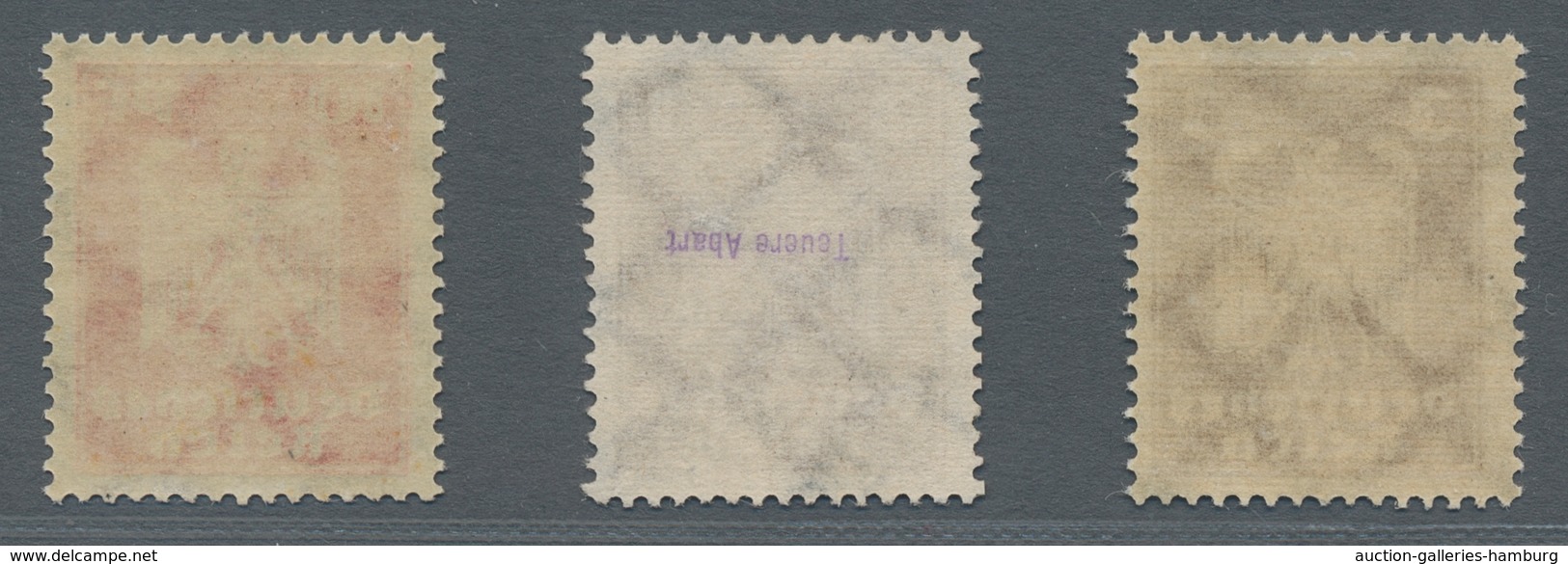Deutsches Reich - Weimar: 1924, Freimarke "Neuer Reichsadler", Y-Varianten Der 3 Pfg Und 10 Pfg Unge - Unused Stamps