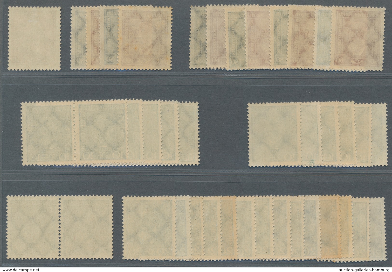 Deutsches Reich - Weimar: 1924, Heinrich Von Stephan, 362-363 (6x), 362y (1x), 368-369 (16x) überwie - Nuevos