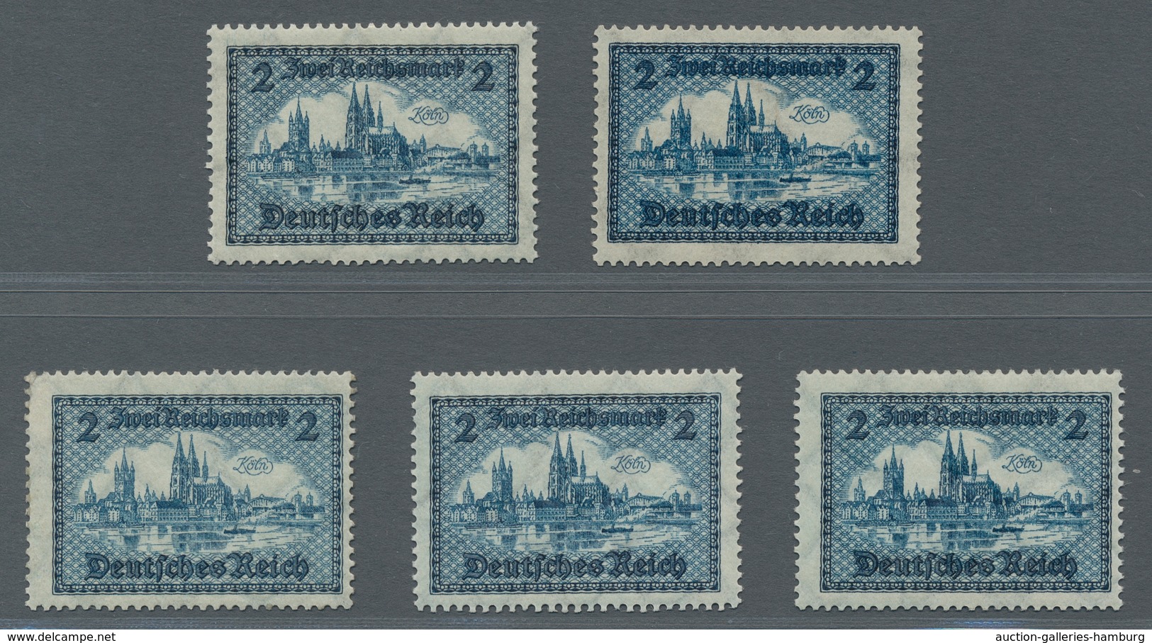 Deutsches Reich - Weimar: 1930, Freimarke Bauwerke Köln, 3 Werte Postfrisch, 2 Werte Mit Leichtem Fa - Unused Stamps