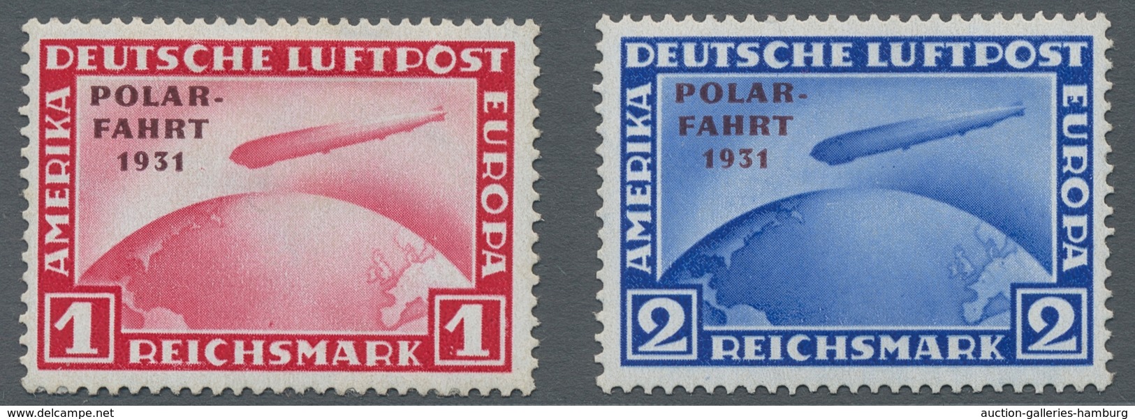 Deutsches Reich - Weimar: 1931, "Polarfahrt", Einwandfreie Marken Mit Schöner Zähnung, Mi. 900,00 - Unused Stamps