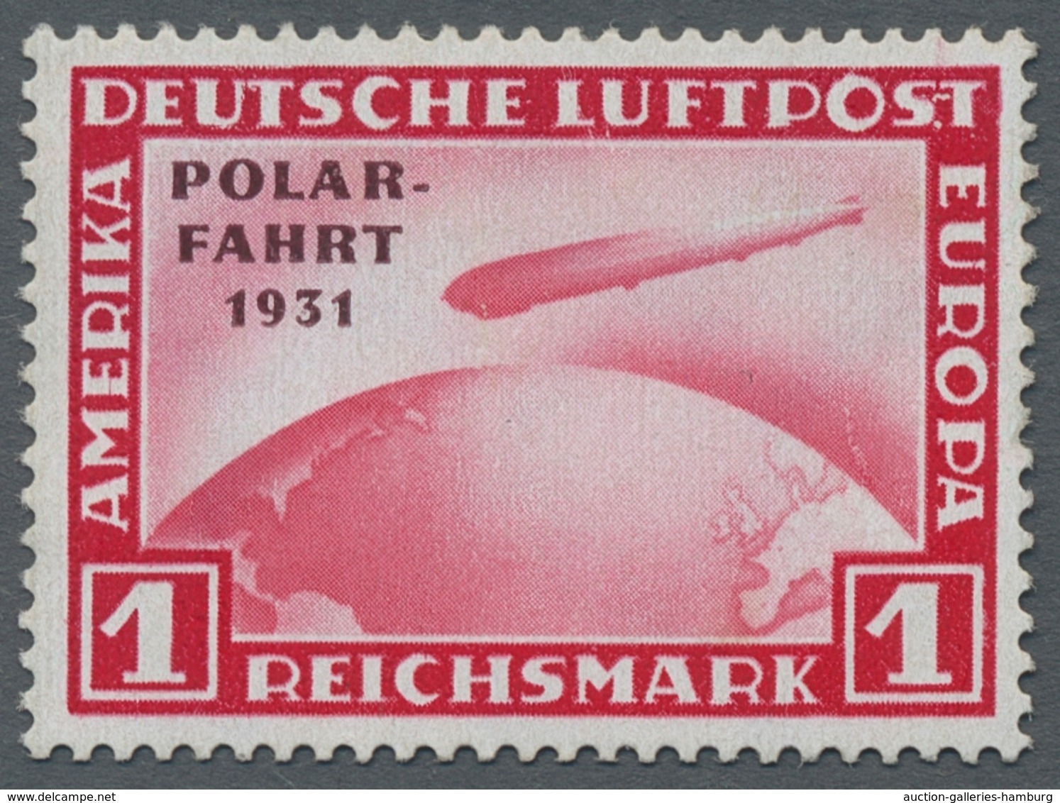 Deutsches Reich - Weimar: 1931, Polarfahrt 1 RM, Sauberes Gummi, Sehr Gute Erhaltung, Mi. 600,00 - Nuevos