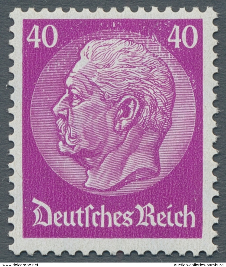 Deutsches Reich - 3. Reich: 1933,"Hindenburg WZ. Waffeln", Tadellos Postfrischer Satz, Gepr. H.-D. S - Nuevos