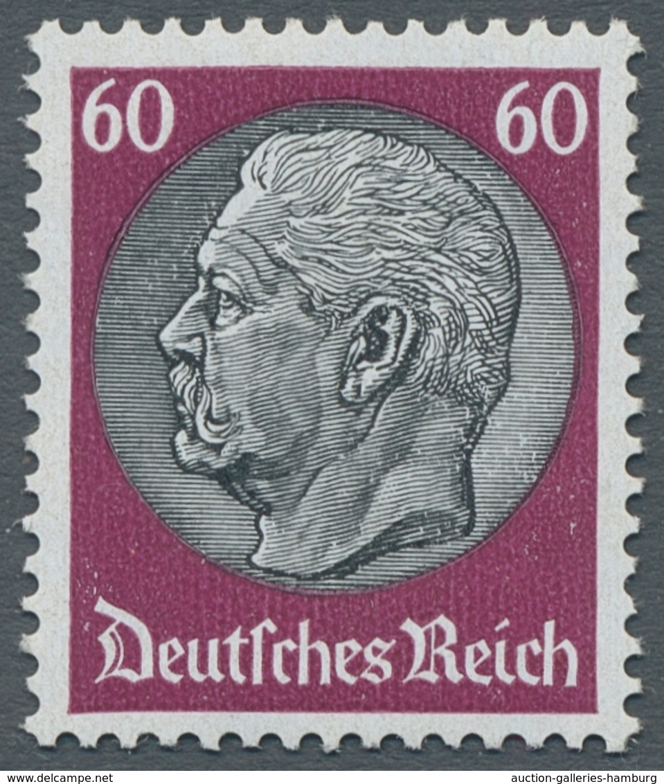 Deutsches Reich - 3. Reich: 1933,"Hindenburg WZ. Waffeln", Tadellos Postfrischer Satz, Gepr. H.-D. S - Nuevos