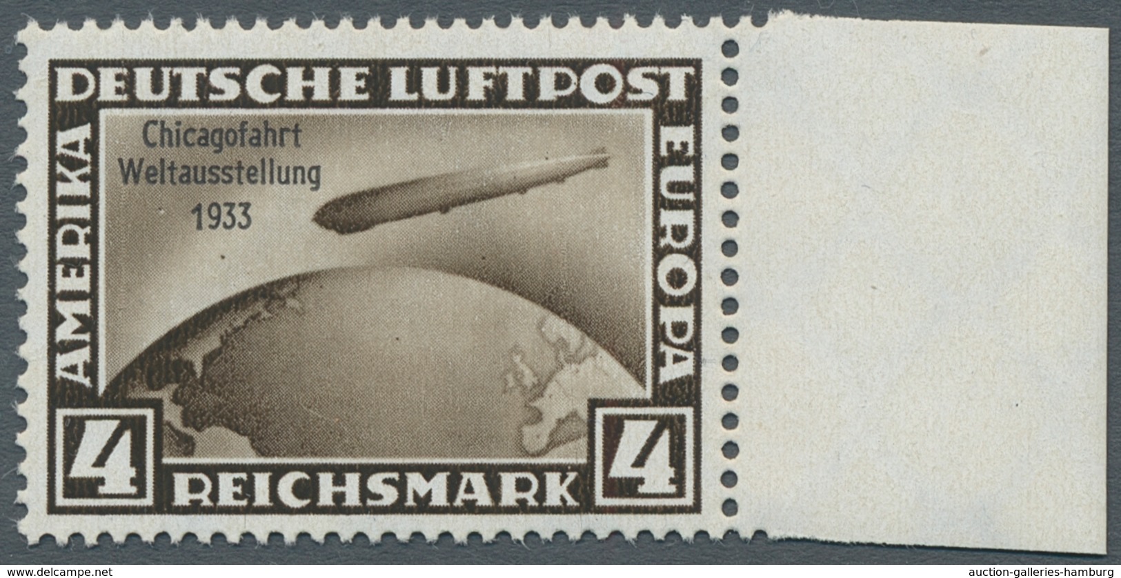 Deutsches Reich - 3. Reich: 1933, Chicagofahrt, Kplt. Satz Mit Linken Seitenrand, Postfrisch Einwand - Nuevos