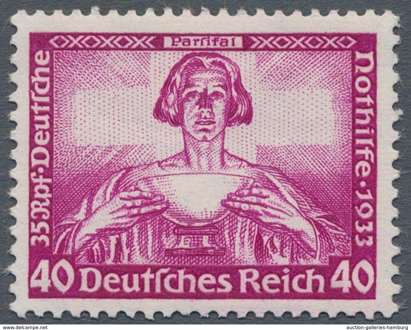 Deutsches Reich - 3. Reich: 1933, 40 Pf. Wagner, Sauber Farbfrisches, Ungebrauchtes Prachtstück. Bef - Nuevos