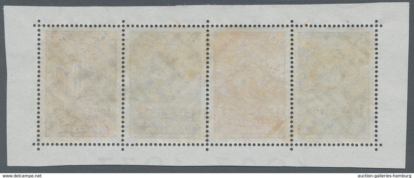 Deutsches Reich - 3. Reich: 1933, "Nothilfe", Einzelmarken aus Block je mit Zusatzfrankatur auf zwei