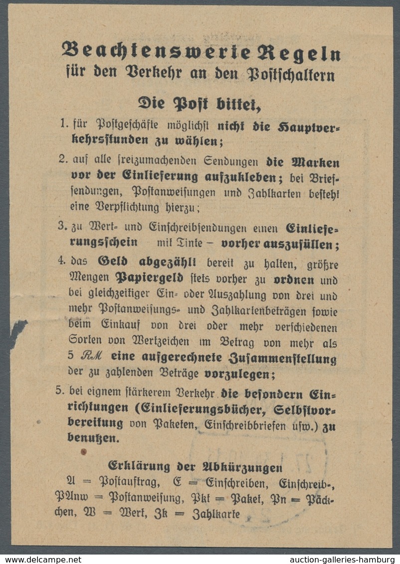 Deutsches Reich - 3. Reich: 1933, "10 Pfg. Einzelwert Aus Nothilfe-Block", Mit Zusatzfrankatur Als P - Nuevos